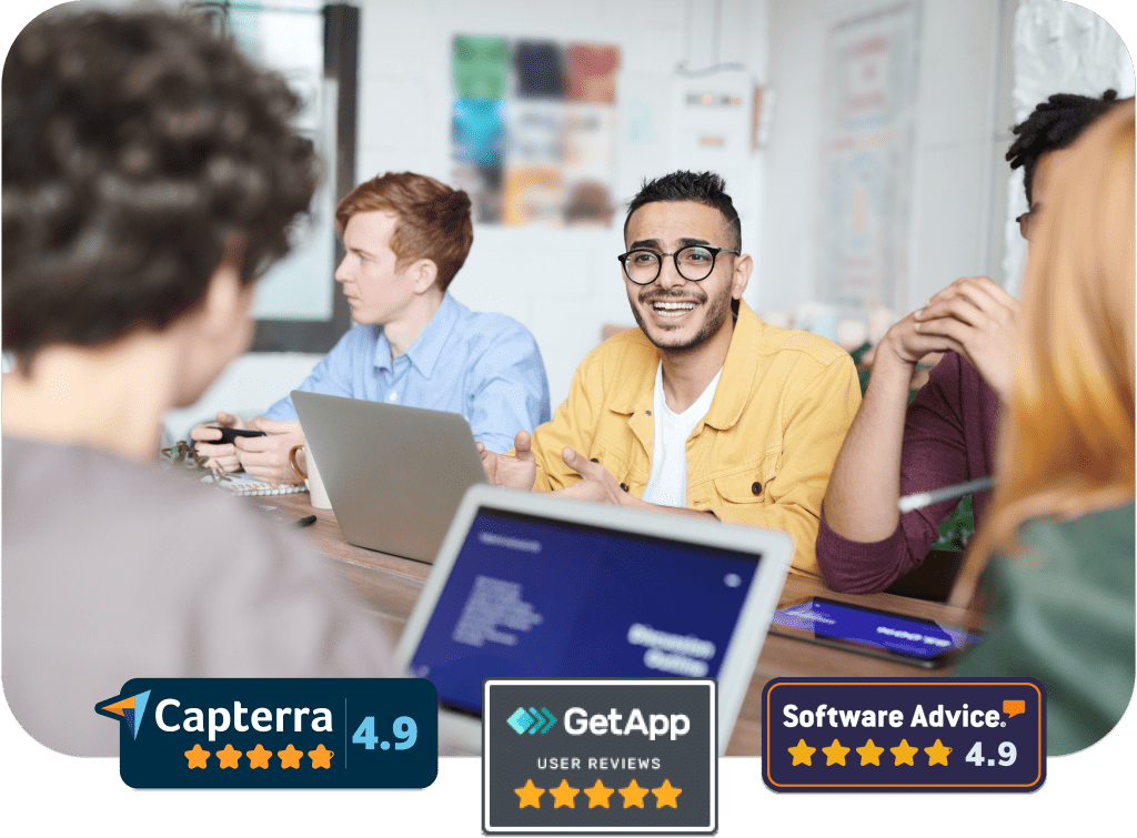 Semana reviews Capterra 4.9, GetApp 5 star, Software Advice 4.9